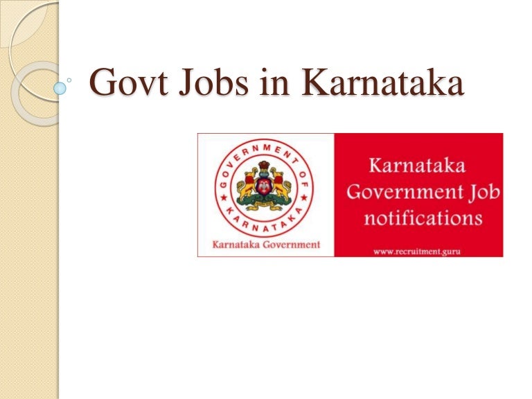 Govt jobs in karnataka