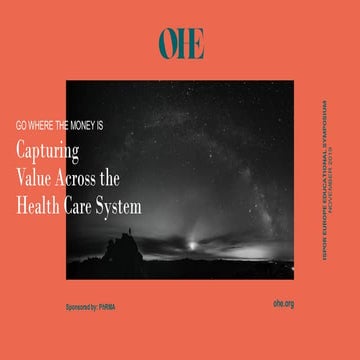 ISPOR Education Symposium- Go where the money is