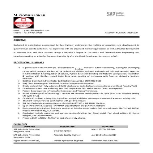 Gowrisankar_Resume