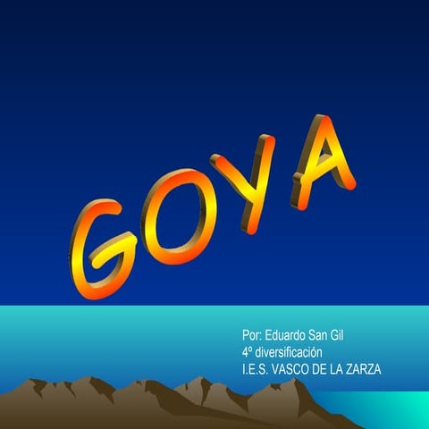 Trabajo de goya