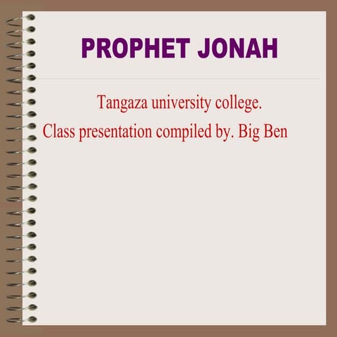 Prophet Jonah