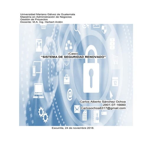 Gp caso 3, sistema de seguridad.