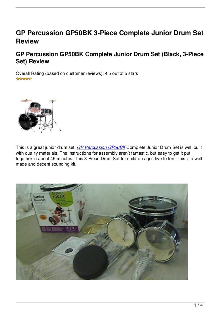 gp percussion 5 piece junior drum set