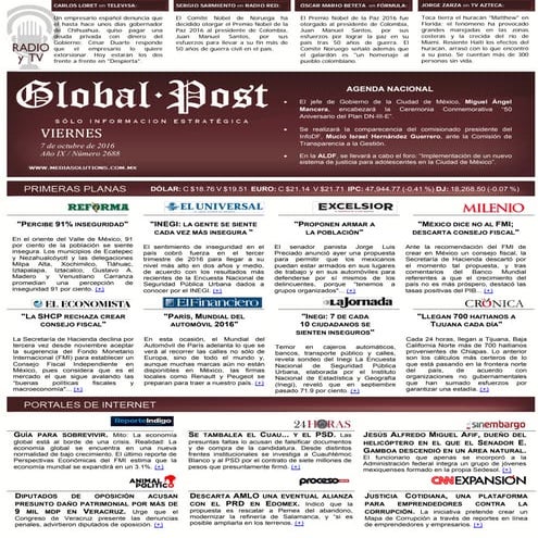 Global Post, jueves 24 de noviembre de 2016