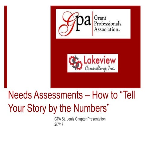 Needs Assessment Presentation 