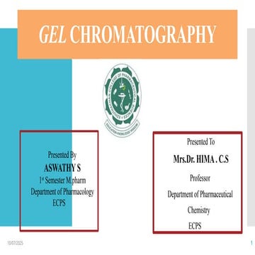 Gel permeation chromatography , MPAT , M.pharm
