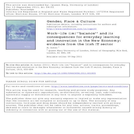 work life conflict - women in IT