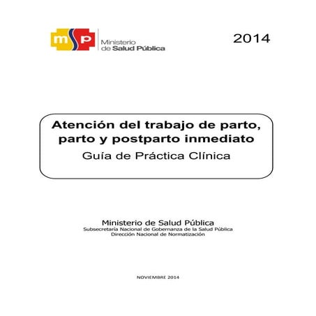 Guía practica clínica - Parto Final
