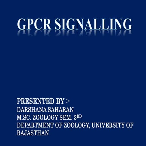 Gpcr signalling