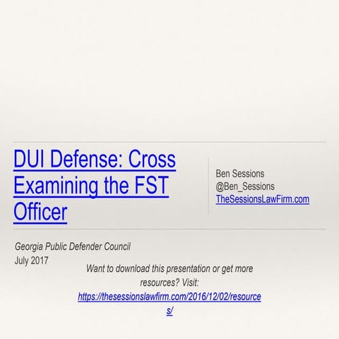 Worried about where to start in preparing to cross-examine a DUI officer?