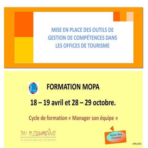 Formation MOPA : Manager son équipe - L'outil GPEC (Gestion Prévisionnelle de...