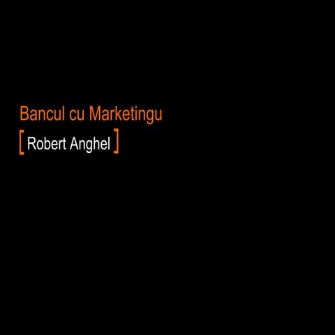 Stii bancul cu marketingul? E chestia aia care... - Robert Anghel, Digital Ma...