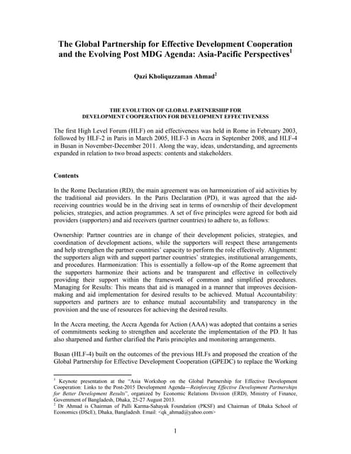 Gpedc and the evolving post mdg agrnda asia pacific perspective