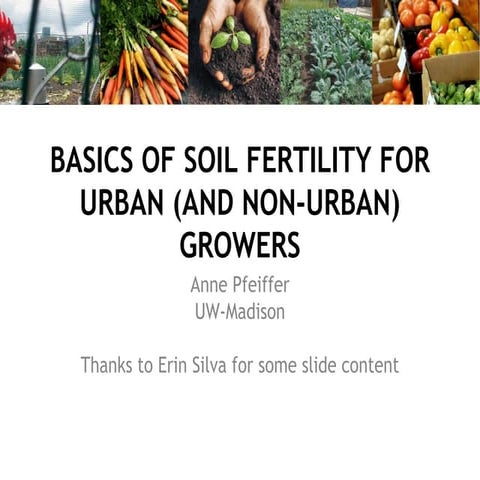 Basics of Soil Fertility for Urban (and Non-Urban) Growers