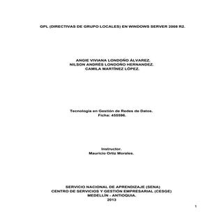 Directivas de grupo locales (GPL) W...