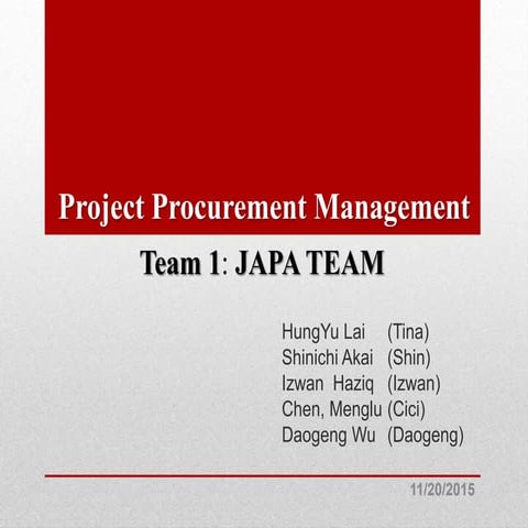 Project Procurement Management_Taipei101