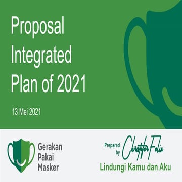 Proposal Integrated Communication - Gerakan Pakai Masker 2021