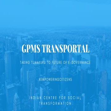 GPMS Transportal Cloud 2018