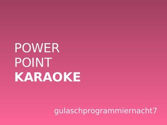 powerpoint karaoke