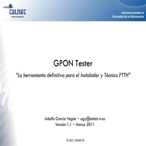 GPON-Tester (ES)