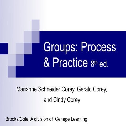 Gp&p 8ed-1rev introduction to group work