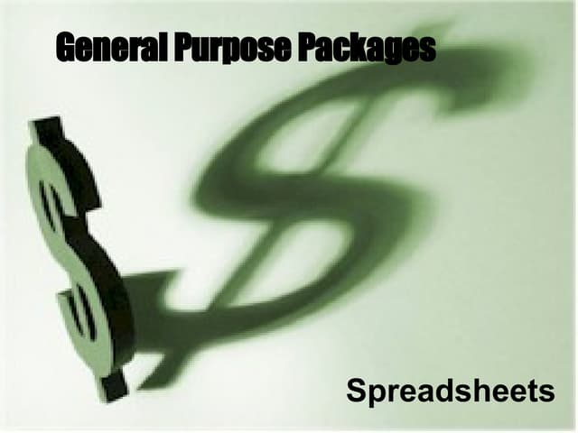 GPP Spreadsheets