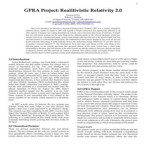 Gpra project   realitivistic relativity 2.0