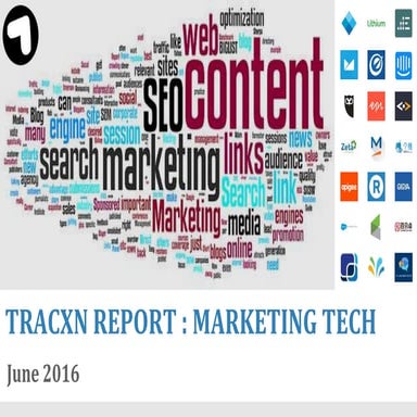 Tracxn Marketing Tech Landscape Report - June 2016
