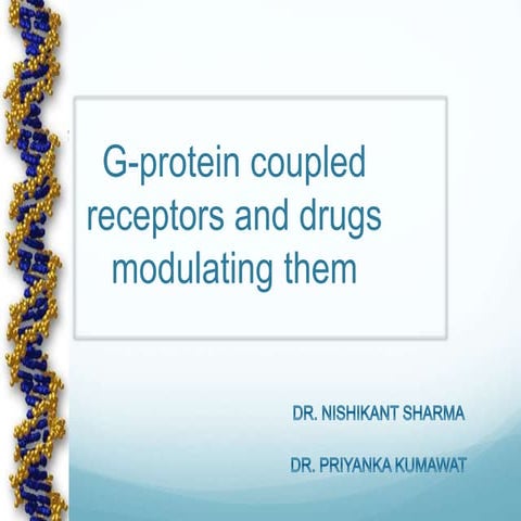 G protein coupled receptor and pharmacotherapeutics