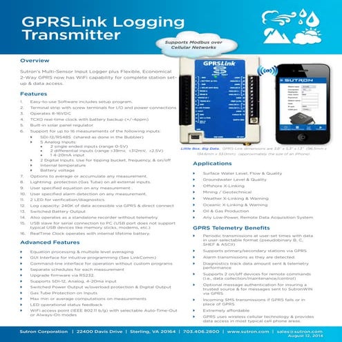 Gprs link 2-way-logging-transmitter