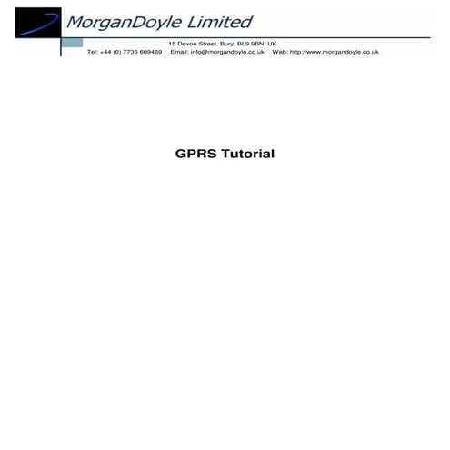 Gprs Tutorial