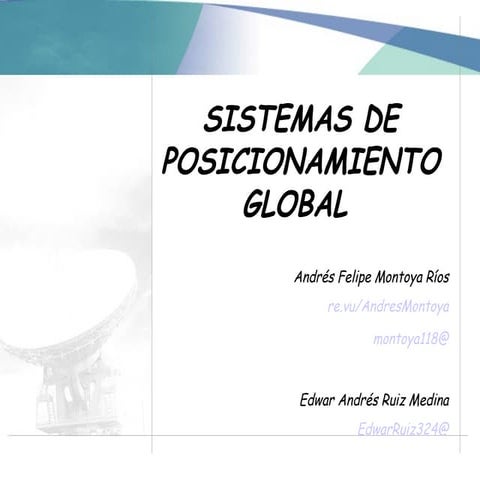 Sistema de Posicionamiento Global