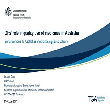 GPs’ role in quality use of medicines in Australia
