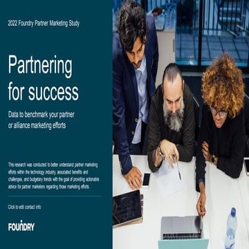Foundry Partner Marketing Study 2022