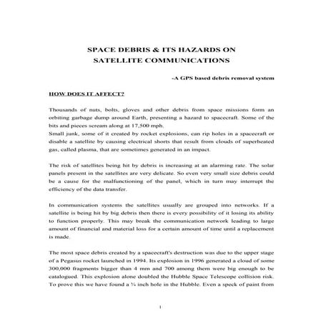 Gps based debris removal system