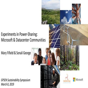 Experiments in Power-Sharing: Microsoft & Communities