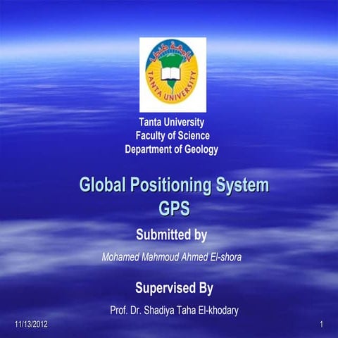Gps( global positioning system) 2010