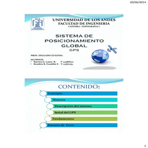 Introducción a los sistemas GNSS | PPTX