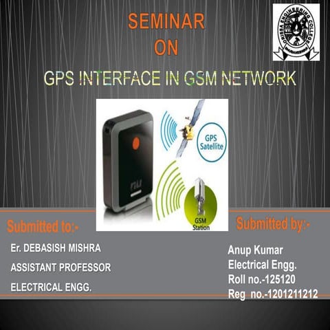 Gps interface in gsm network