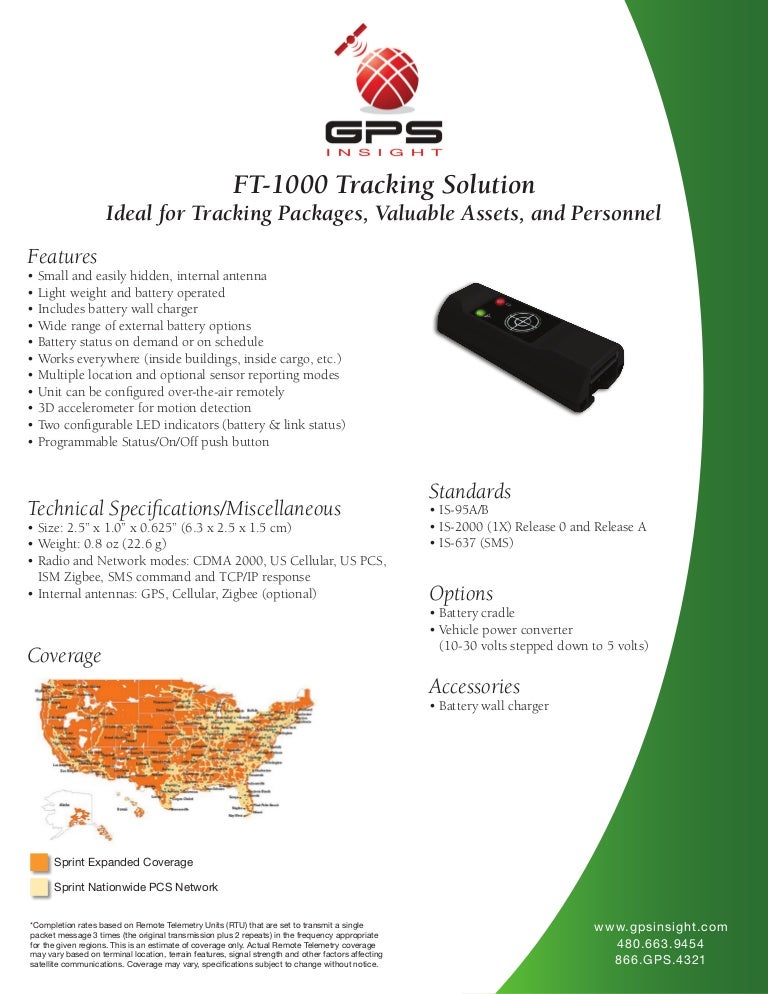GPS Fleet Tracking Device FT1000