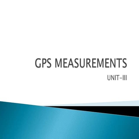Gps measurements