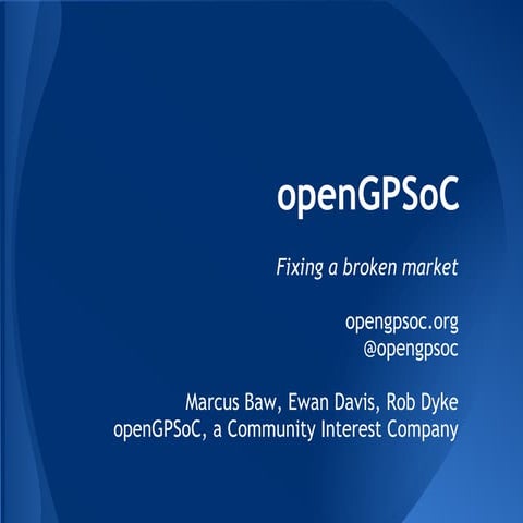 openGPSoC