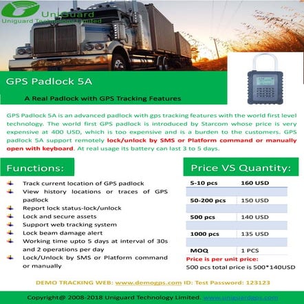 Gps padlock tt08 5 a