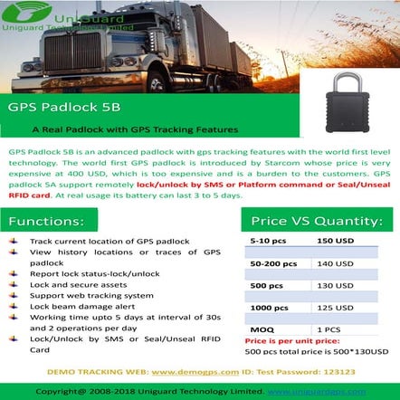 Gps padlock tt08 5 b