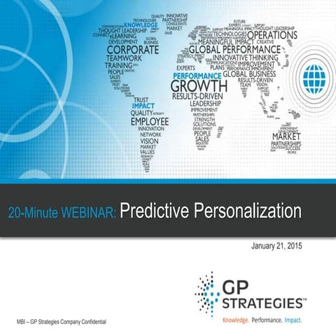 Predictive Personalization 