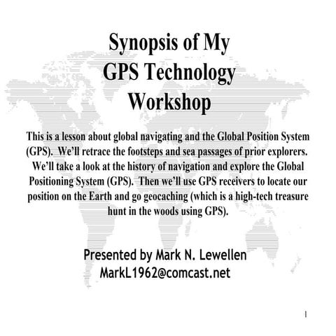 Gps Slides Slideshare