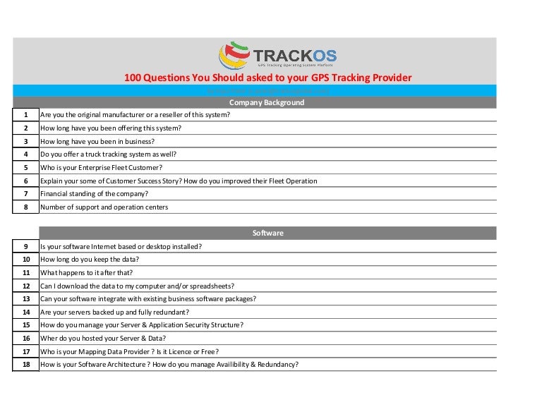 Question to be asked to select right GPS Tracking Service Provider