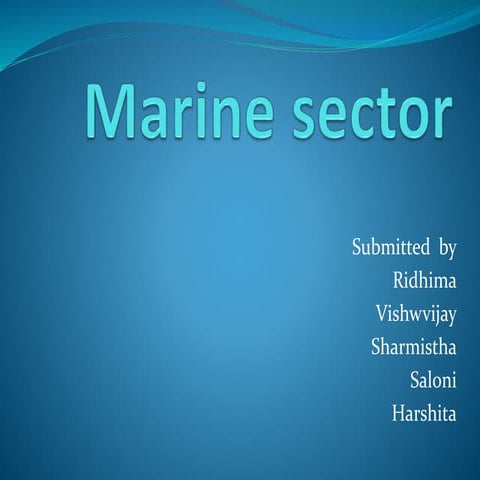marine sector