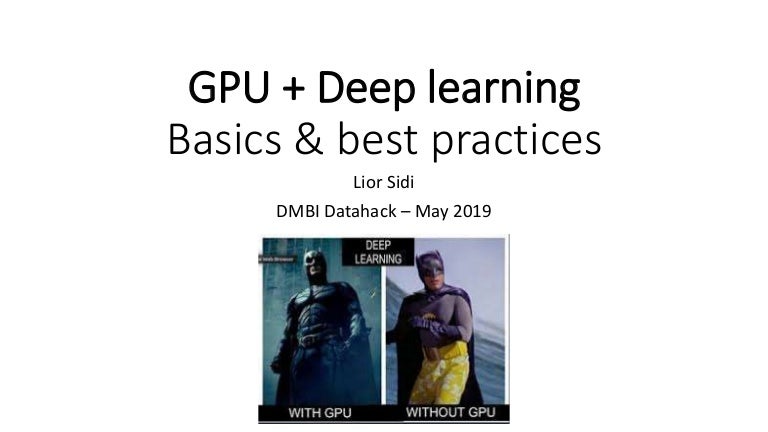 deep learning best practices