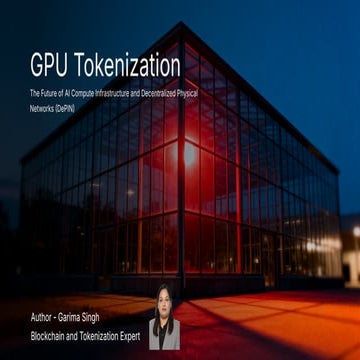 GPU Tokenization_ The Future of AI Compute Infrastructure | PDF